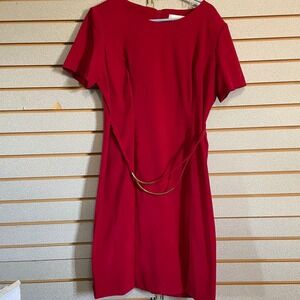 Worthington Red Dress Women's Sheath Party Cocktail Work Career
Sz 14 Business
